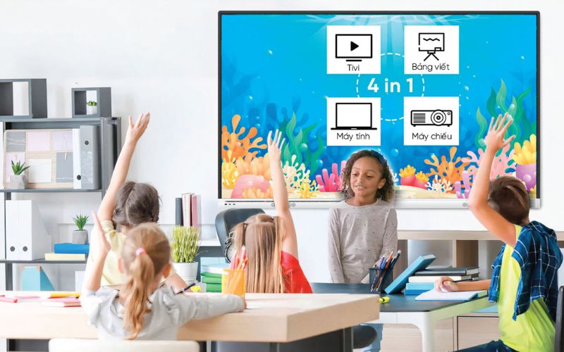 Màn hình tương tác giá rẻ cho doanh nghiệp và trường học